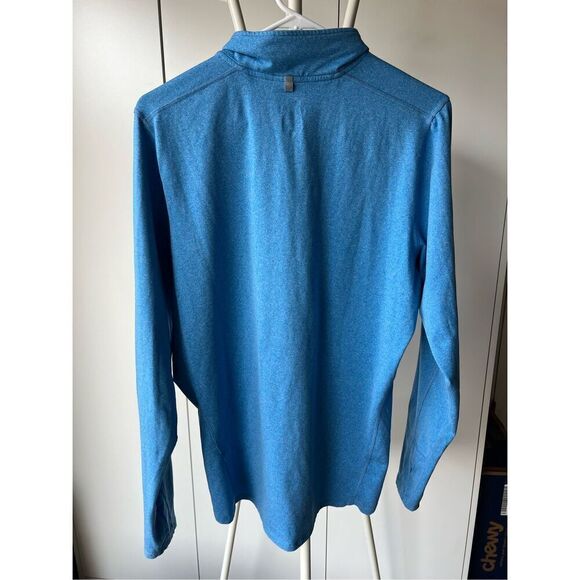 Nike Blue long sleeve dri fit Running Quarter Zip Mens SZ M - Picture 2 of 6